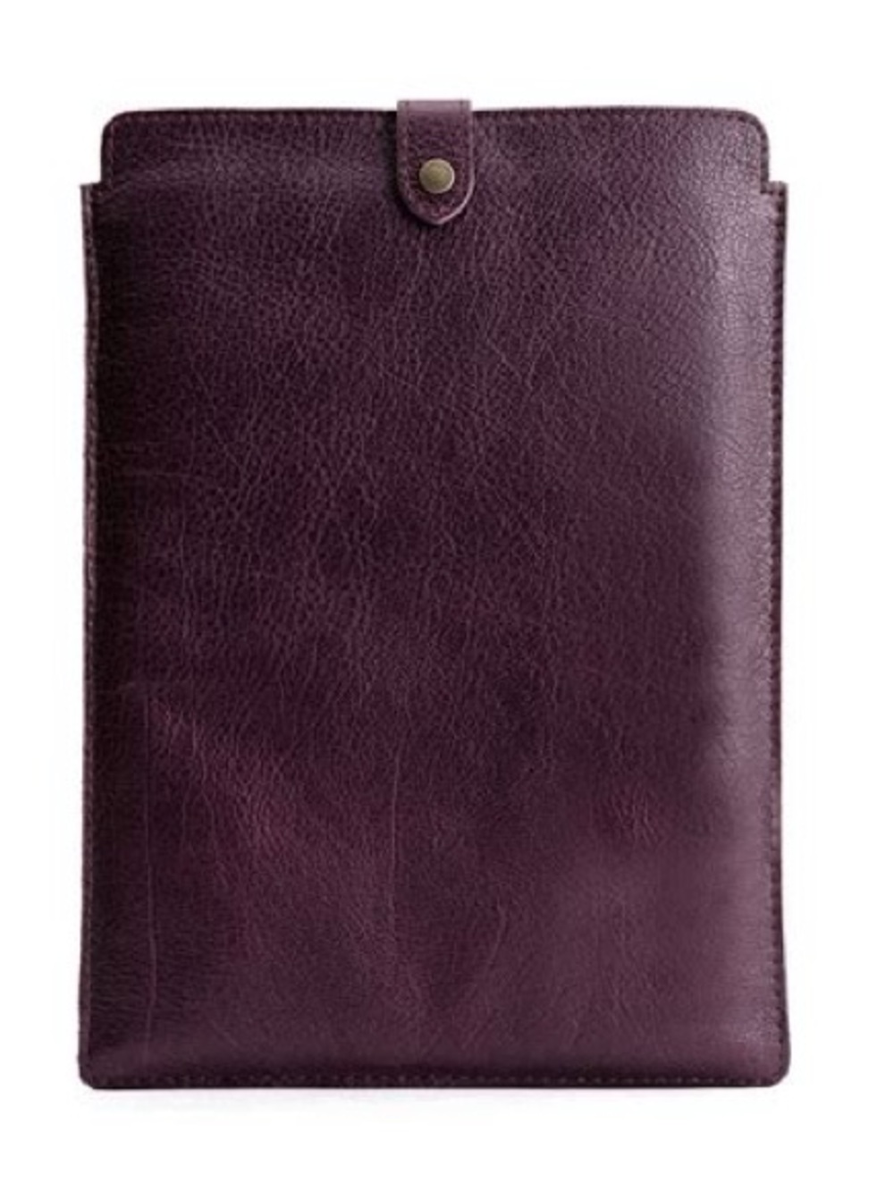 Portland Leather Goods Leather Laptop/Tablet Sleeve | Plum Pebbled